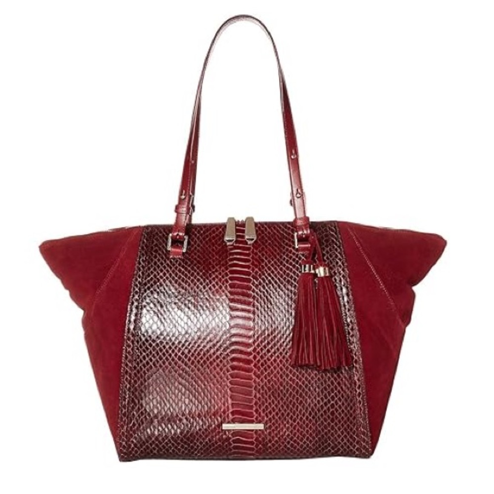 Brahmin Camila Cranberry like new shoulder bag
